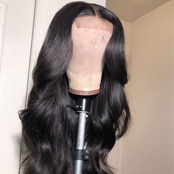 body wave closure wig